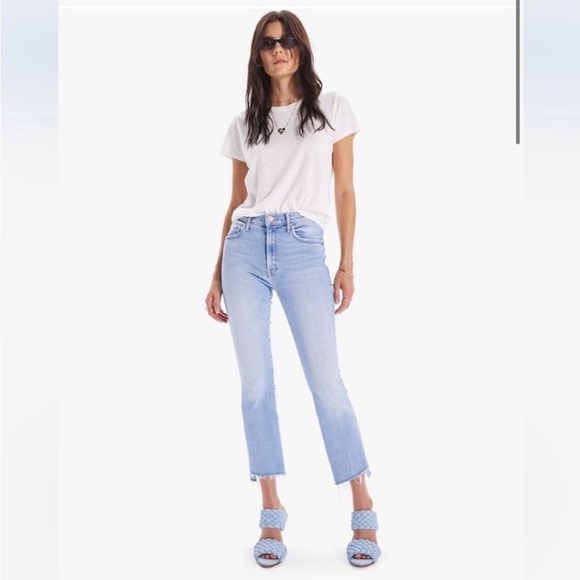 MOTHER Insider Crop Step Fray Size 27 NWT - Picture 1 of 15